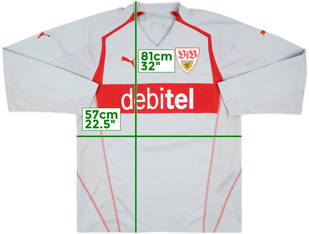 2004-05 Stuttgart Player Issue Third L/S Shirt - 9/10 - (XL)