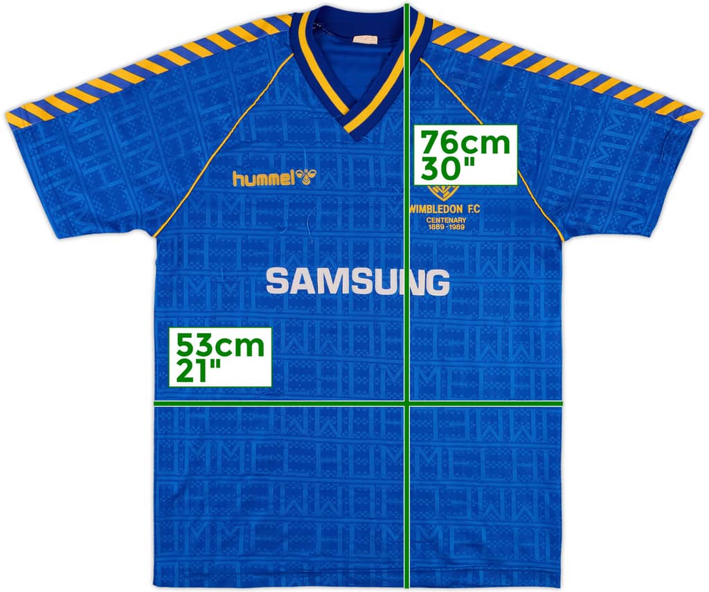 1989-90 Wimbledon Home Shirt - 8/10 - (L)