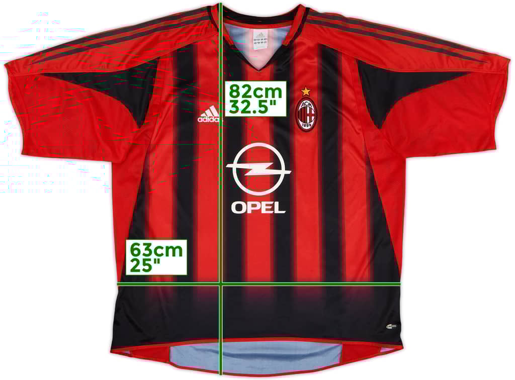 2004-05 AC Milan Home Shirt - 10/10 - (XL)