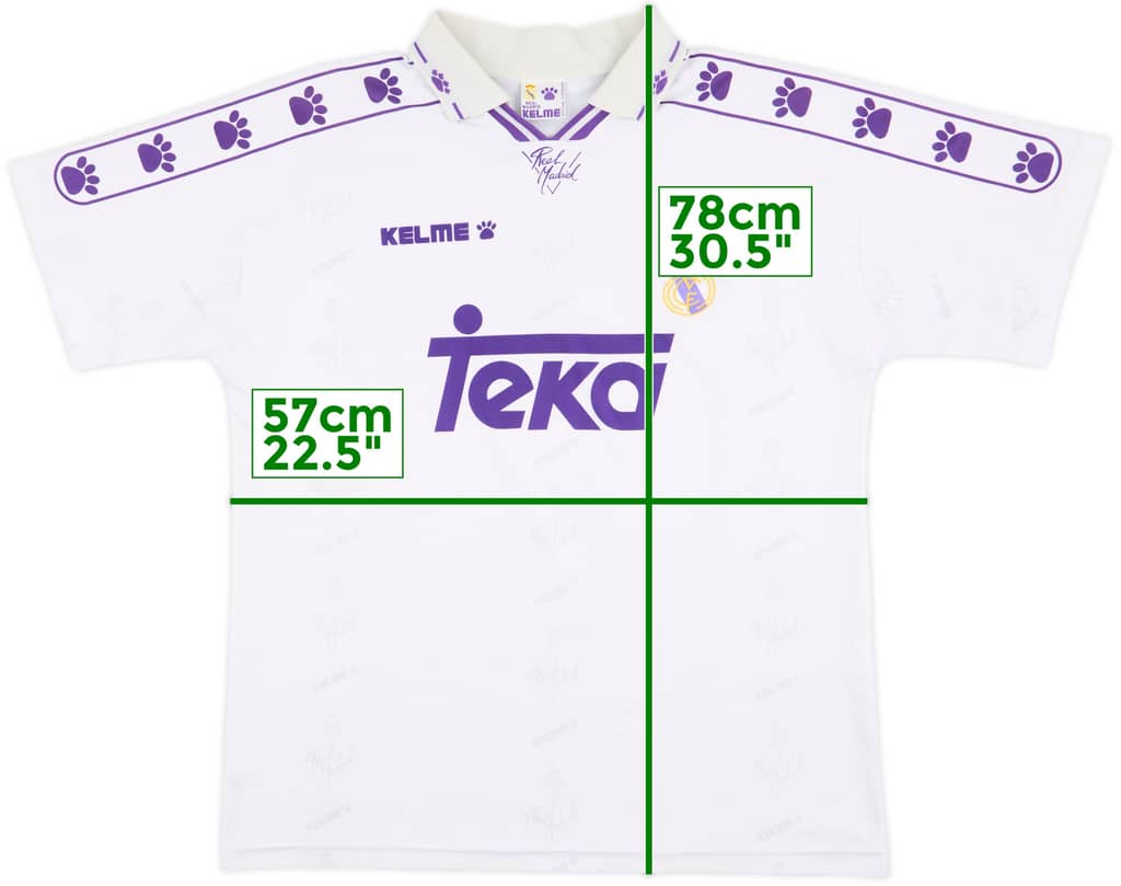 1994-96 Real Madrid Home Shirt - 7/10 - (M)