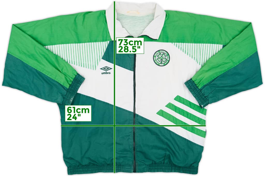 1991-92 Celtic Umbro Track Jacket - 6/10 - (XXL)