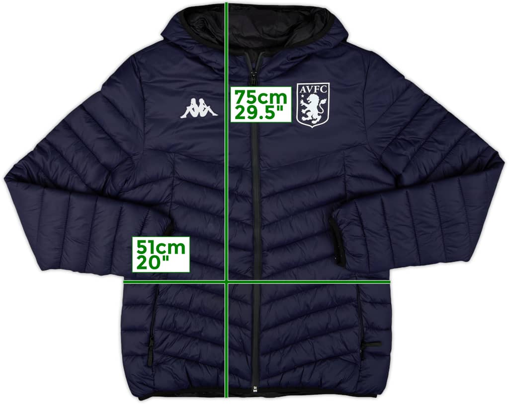 2018-19 Aston Villa Kappa Padded Bench Coat - 8/10 - (M)