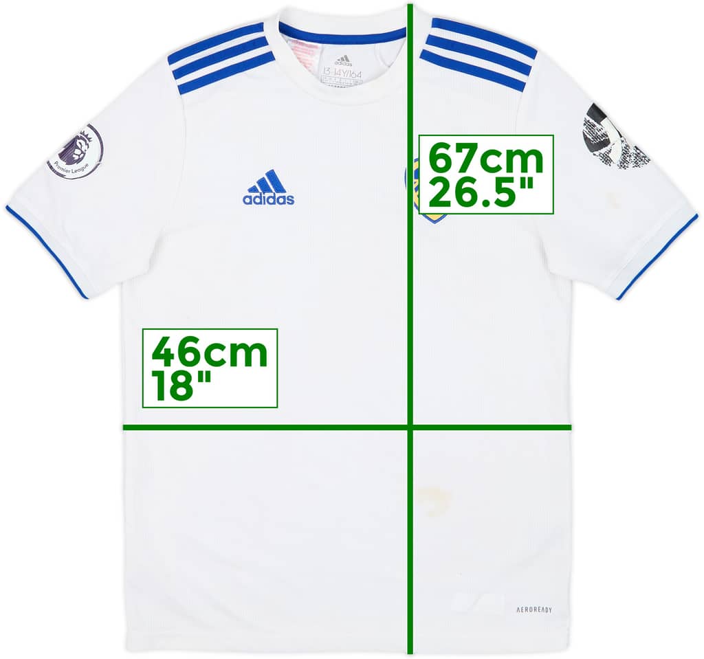2020-21 Leeds United Home Shirt - 6/10 - (L.Boys)