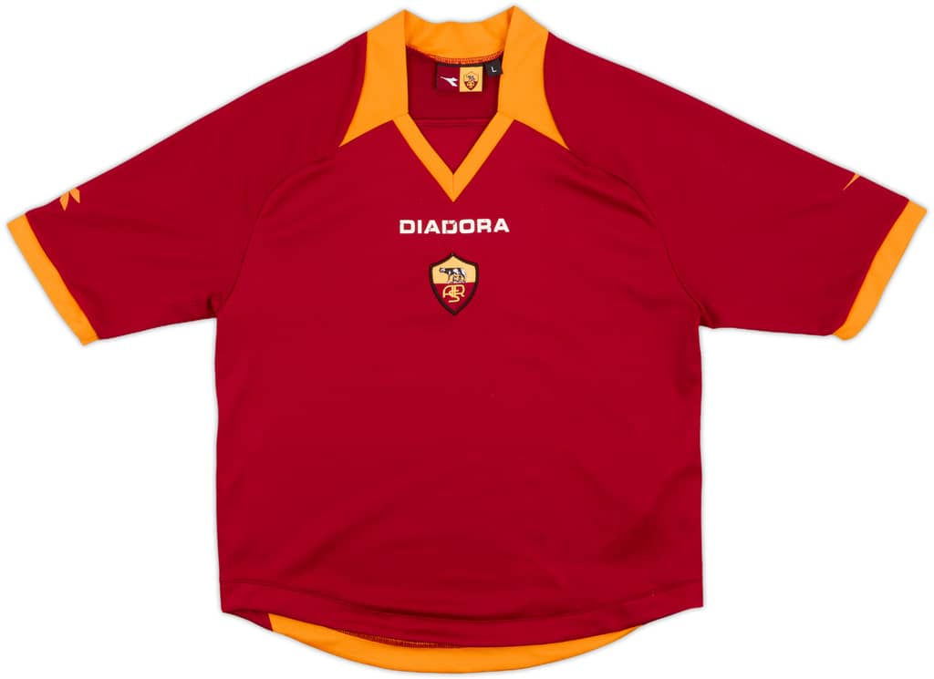 2006-07 Roma Home Shirt - 6/10 - (L.Boys)