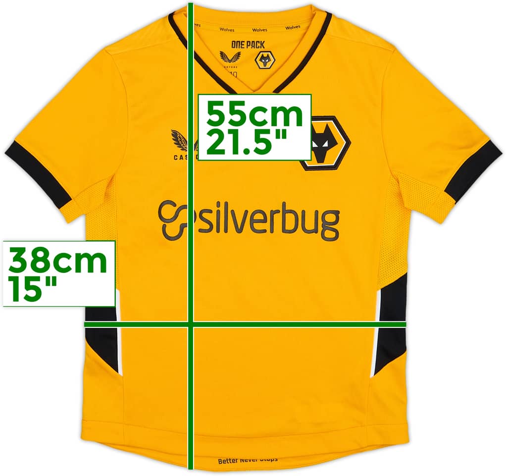 2021-22 Wolves Home Shirt - 10/10 - (S.Boys)