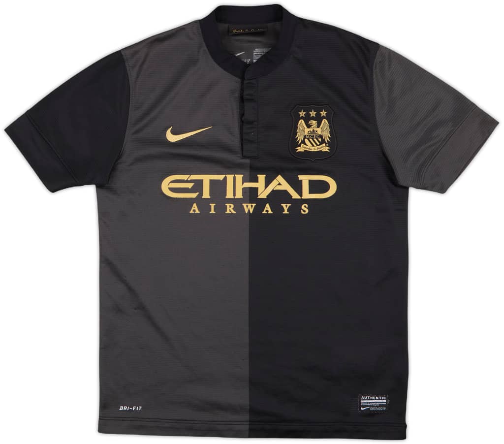 2013-14 Manchester City Away Shirt - 8/10 - (M.Boys)