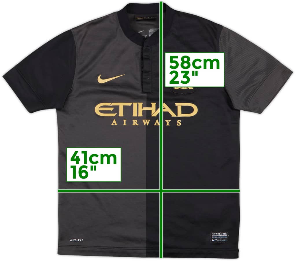 2013-14 Manchester City Away Shirt - 8/10 - (M.Boys)