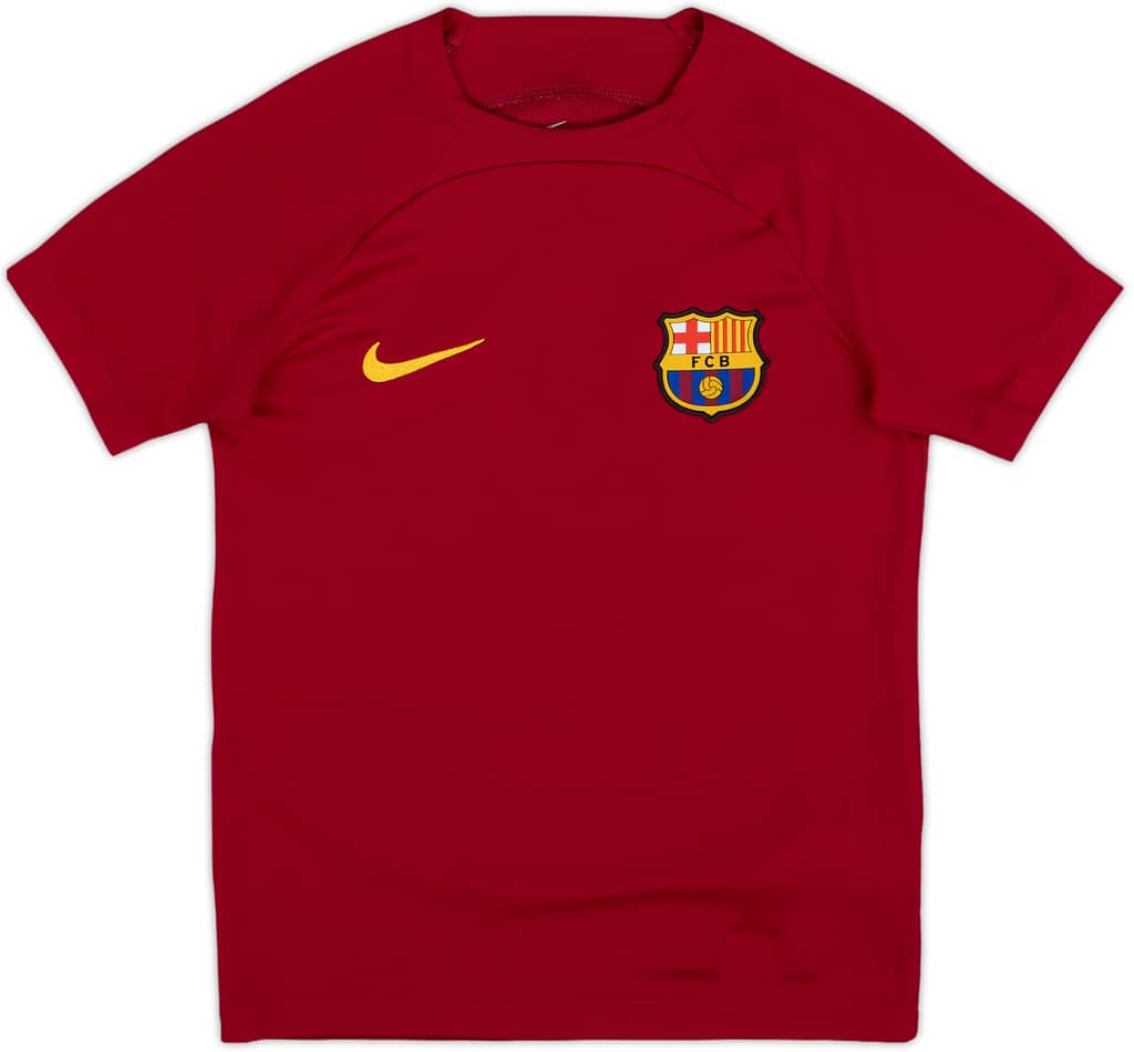 2023-24 Barcelona Nike Training Shirt - 9/10 - (S.Boys)