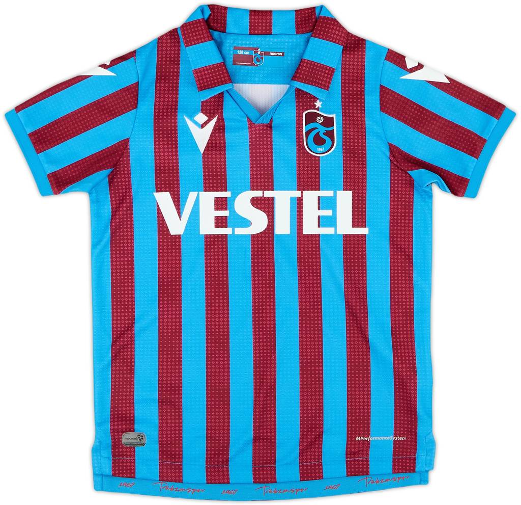 2021-22 Trabzonspor Home Shirt - 10/10 - (S.Boys)