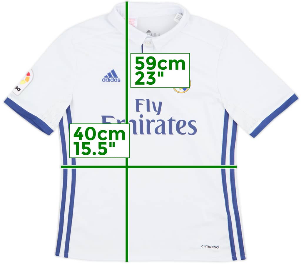 2016-17 Real Madrid Home Shirt - 6/10 - (M.Boys)