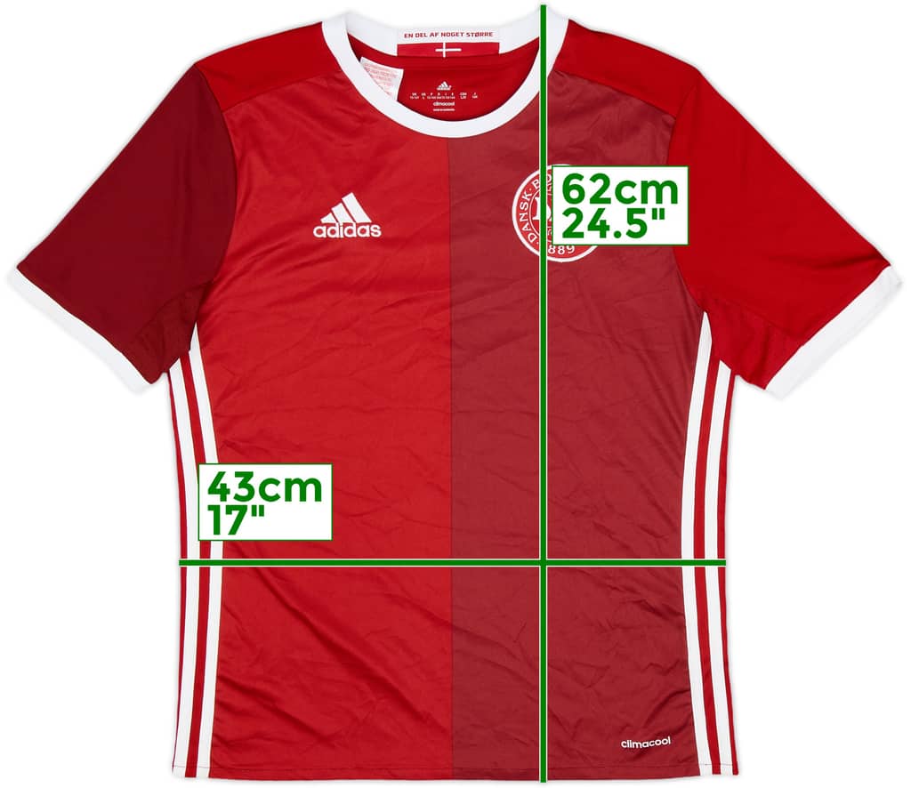 2016-17 Denmark Home Shirt - 9/10 - (L.Boys)