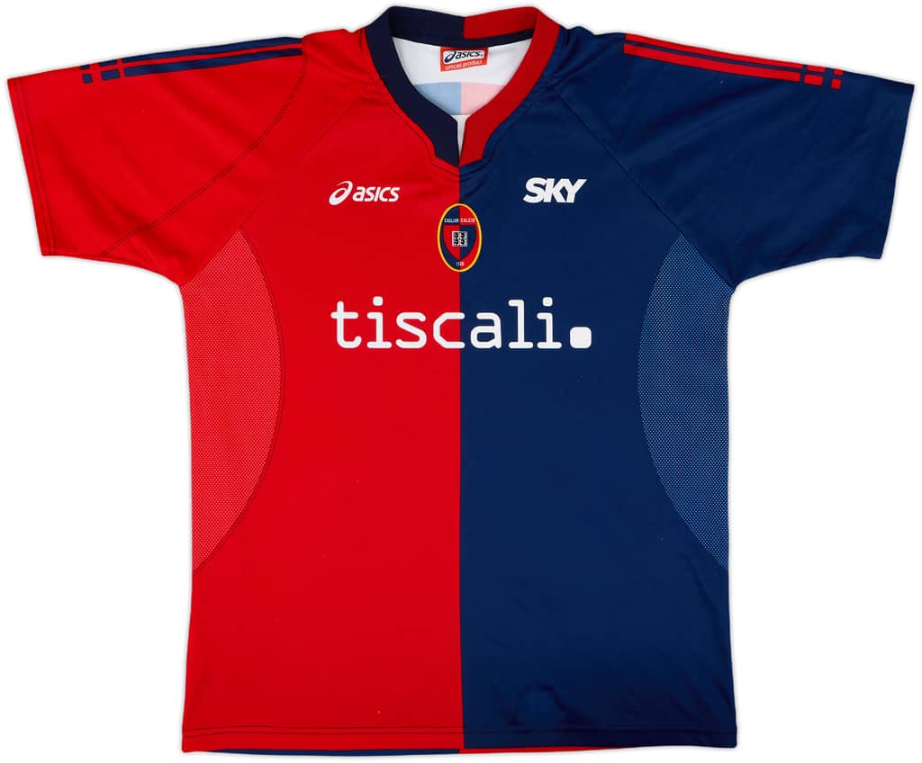 2006-07 Cagliari Home Shirt - 8/10 - (L.Boys)