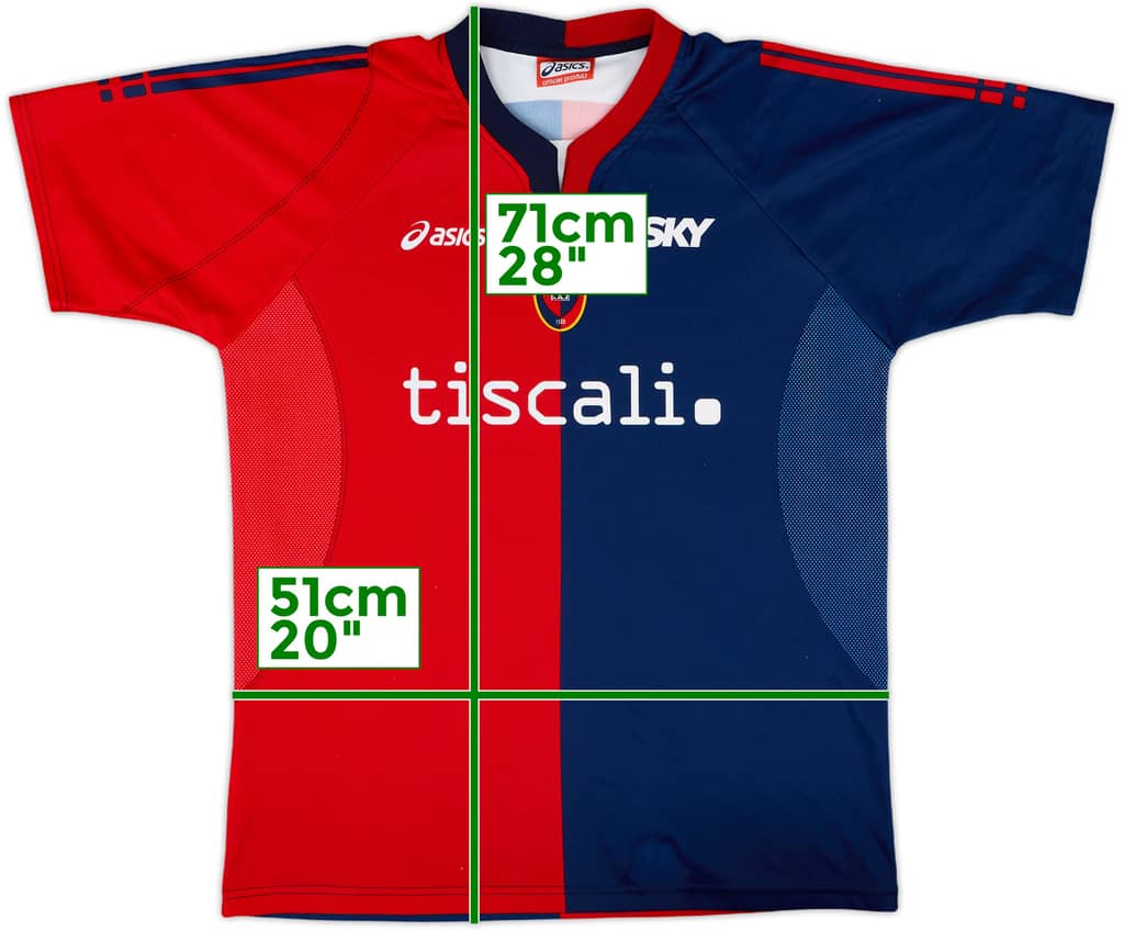 2006-07 Cagliari Home Shirt - 8/10 - (L.Boys)