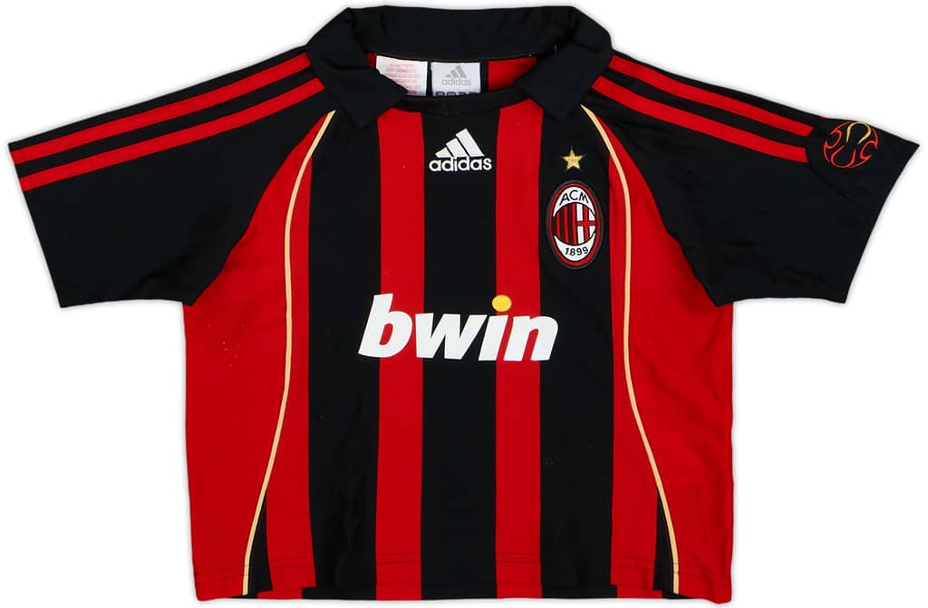 2006-07 AC Milan Home Shirt - 8/10 - (4-5 Years)