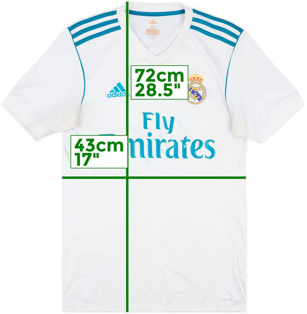 2017-18 Real Madrid Home Shirt - 5/10 - (XS)