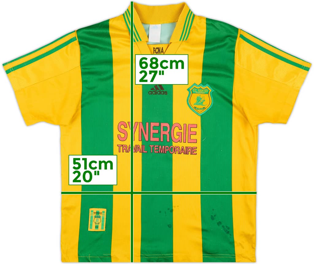 1998-99 Nantes Home Shirt - 7/10 - (M)