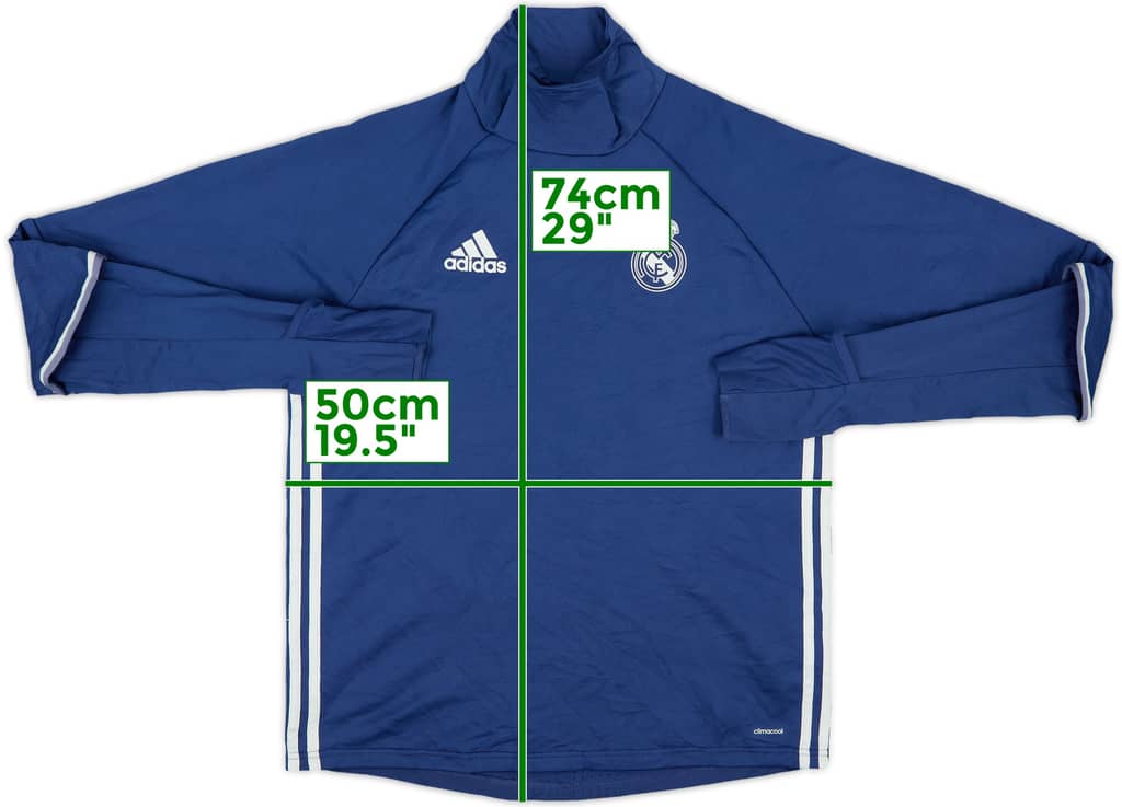 2016-17 Real Madrid adidas Drill Top - 8/10 - (M)