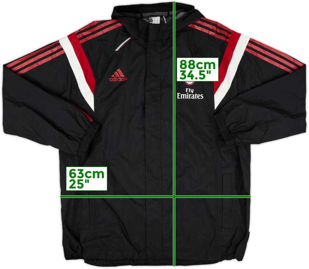 2014-15 AC Milan adidas Rain Jacket - 5/10 - (XL)
