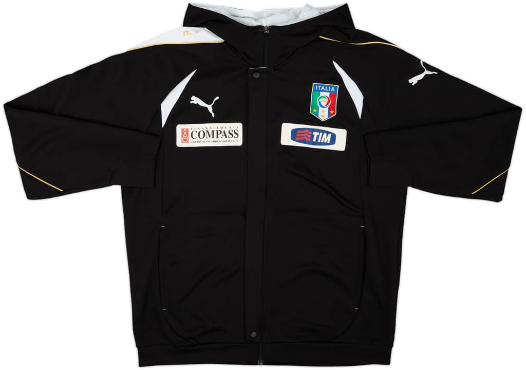 2010-11 Italy Puma Hooded Track Jacket - 8/10 - (L)