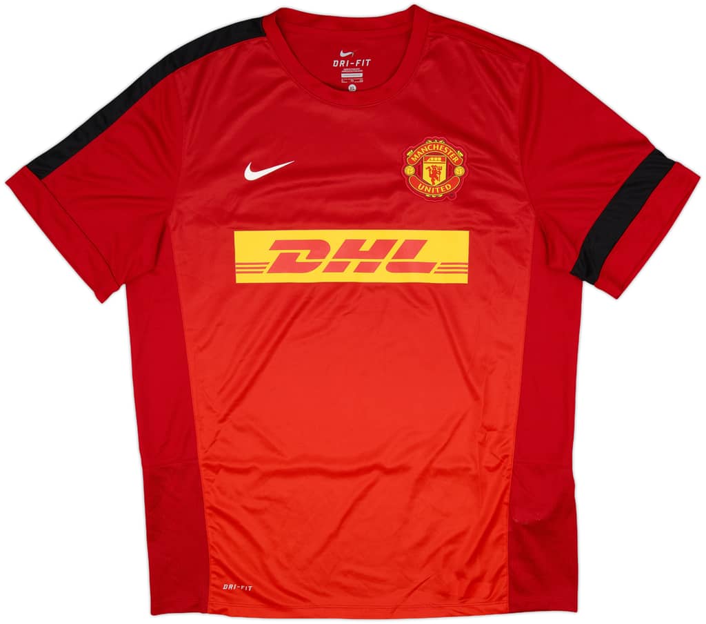 2013-14 Manchester United Nike Training Shirt - 9/10 - (XL)