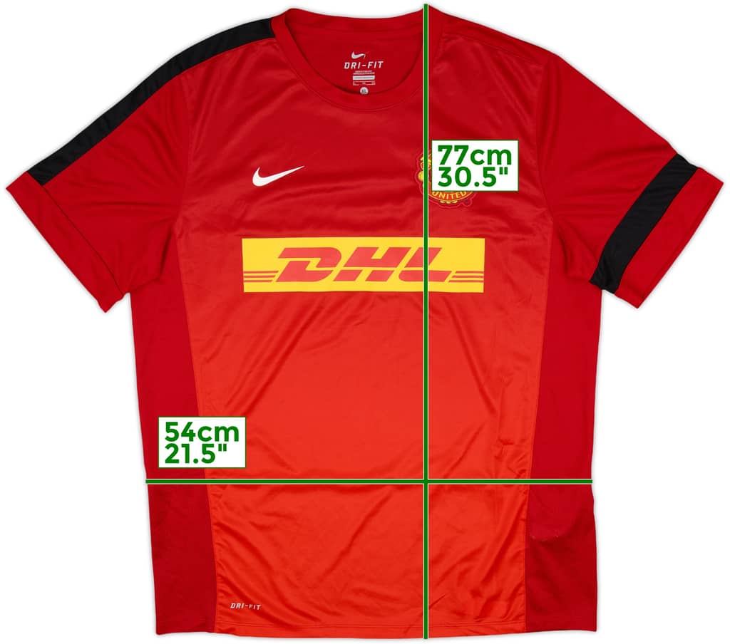 2013-14 Manchester United Nike Training Shirt - 9/10 - (XL)