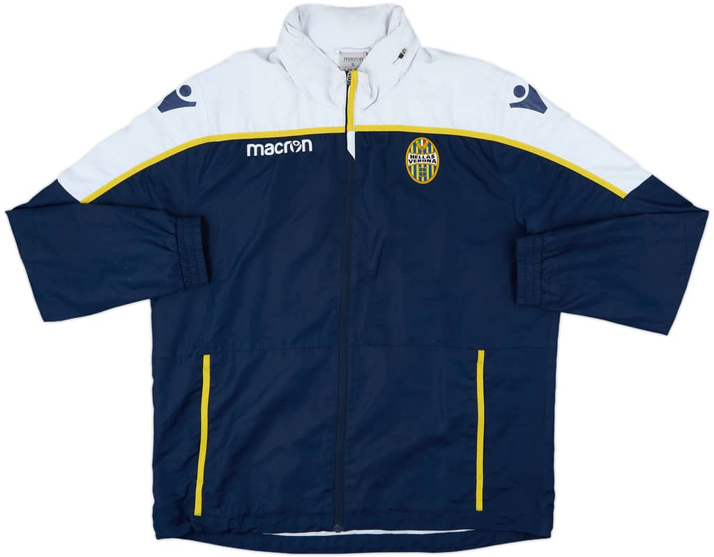 2019-20 Hellas Verona Macron Hooded Rain Jacket - 6/10 - (XL)