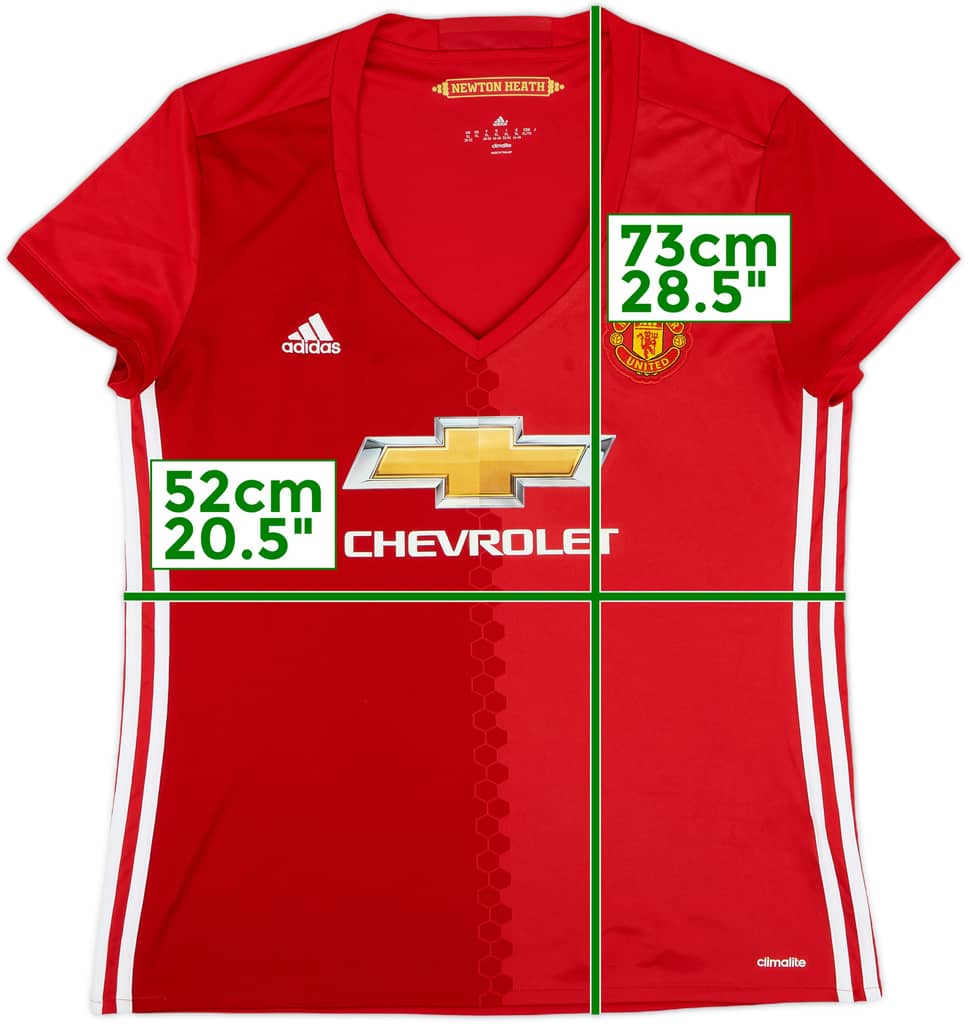 2016-17 Manchester United Home Shirt - 9/10 - (Women's XL)