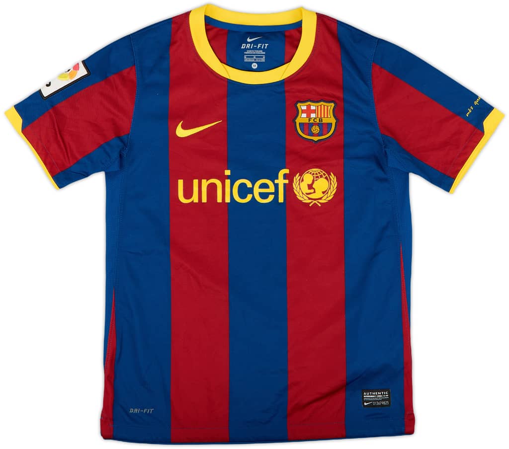 2010-11 Barcelona Home Shirt - 7/10 - (M.Boys)