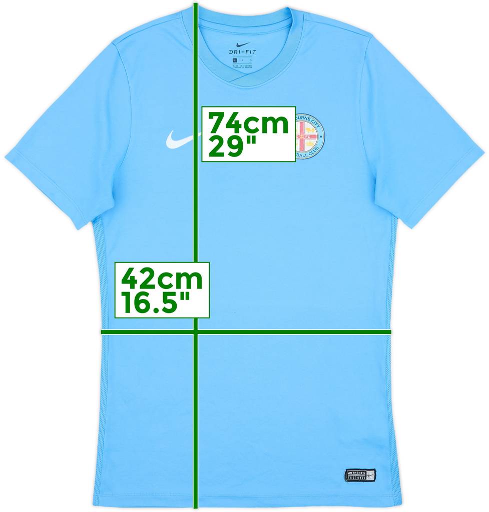 2017-18 Melbourne City Nike Training Shirt - 8/10 - (S)