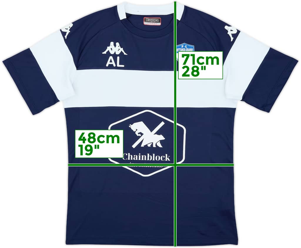 2022-23 FC Hettange-Grande Kappa Staff Issue Training Shirt AL - 9/10 - (L)