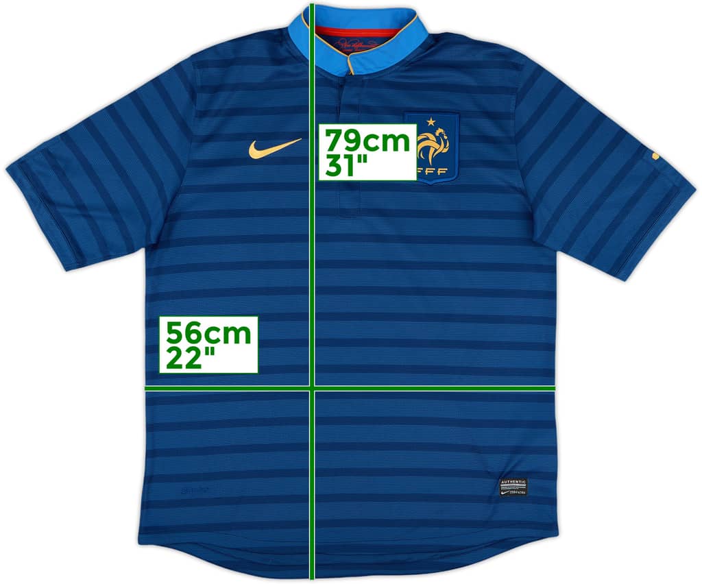 2012-13 France Home Shirt - 9/10 - (L)