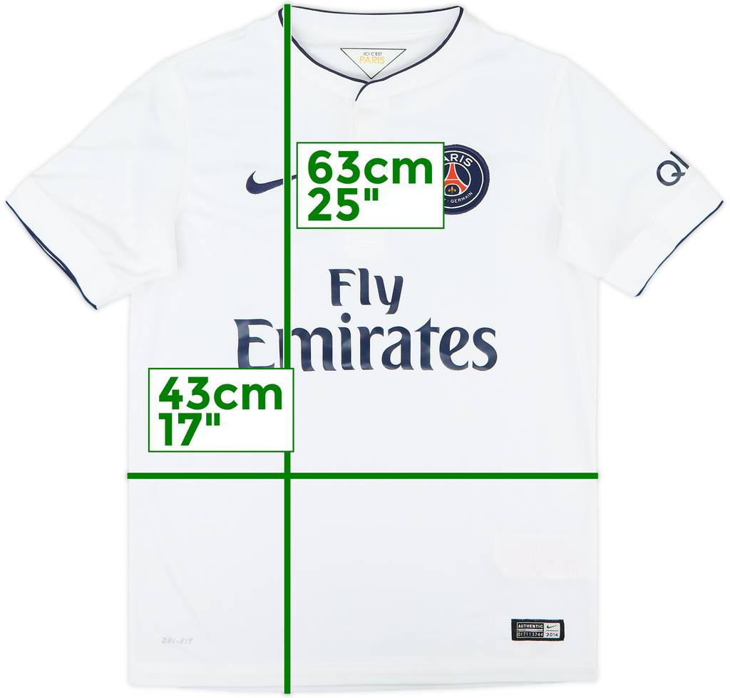2014-15 Paris Saint-Germain Away Shirt - 9/10 - (L.Boys)