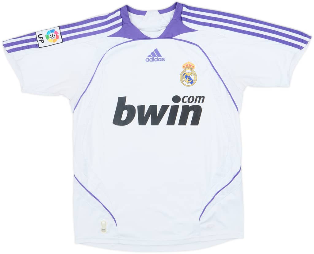 2007-08 Real Madrid Home Shirt - 6/10 - (L.Boys)
