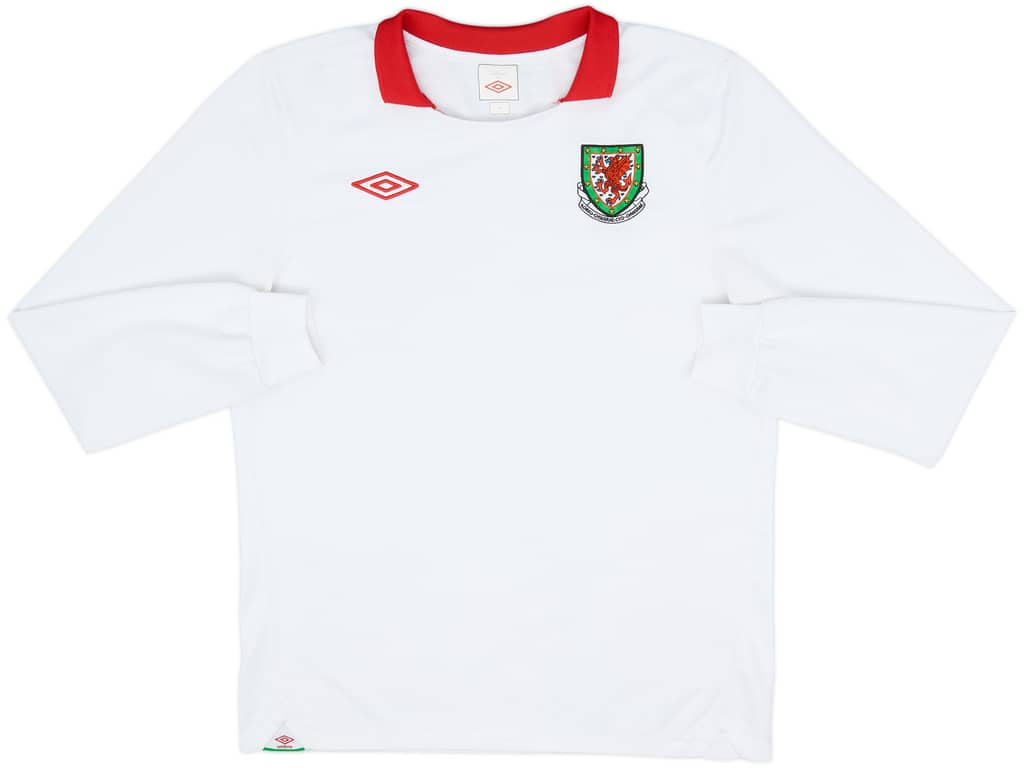 2010-11 Wales Away L/S Shirt - 8/10 - (M)