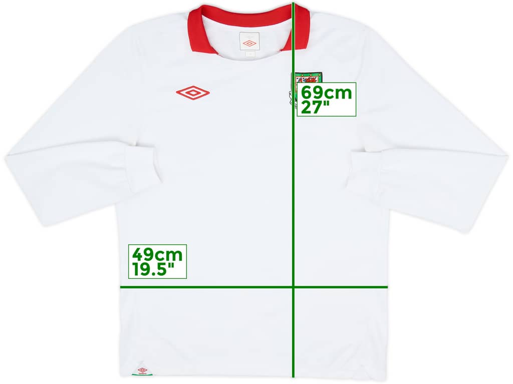 2010-11 Wales Away L/S Shirt - 8/10 - (M)