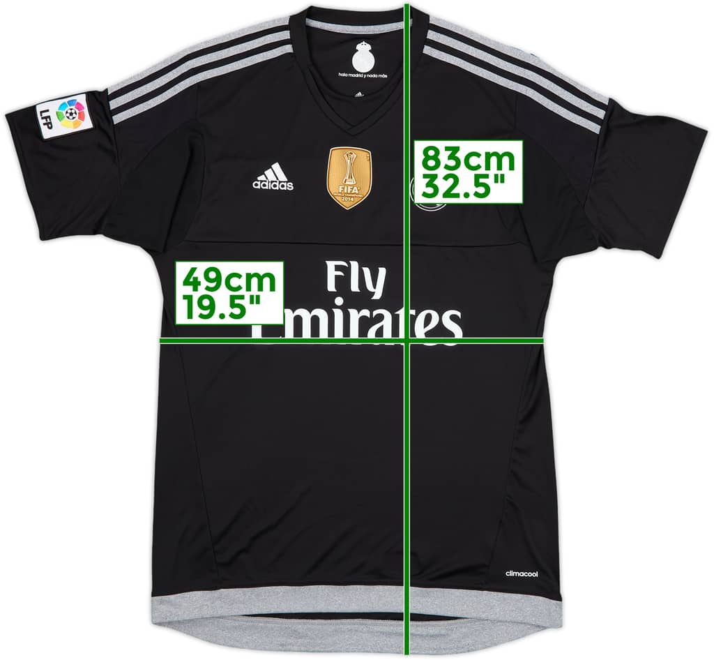 2015-16 Real Madrid GK S/S Shirt - 10/10 - (M)