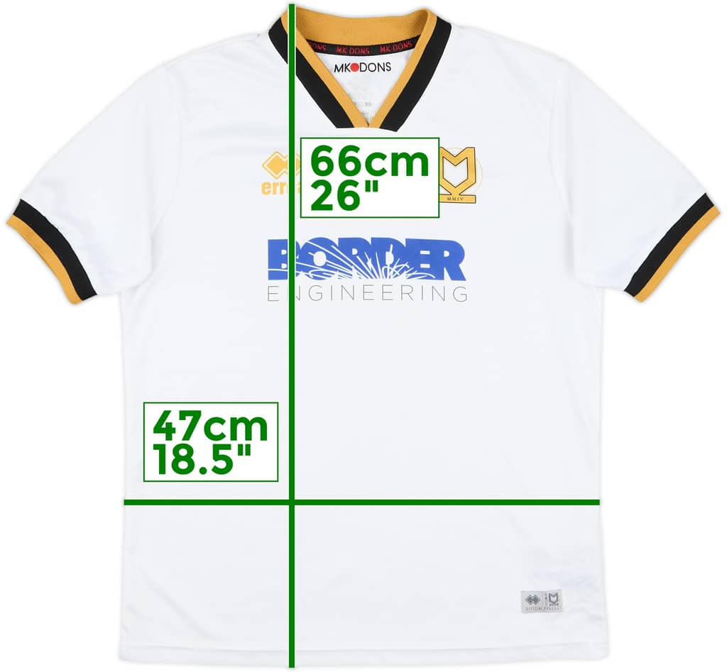 2020-21 MK Dons Home Shirt - 7/10 - (XS)