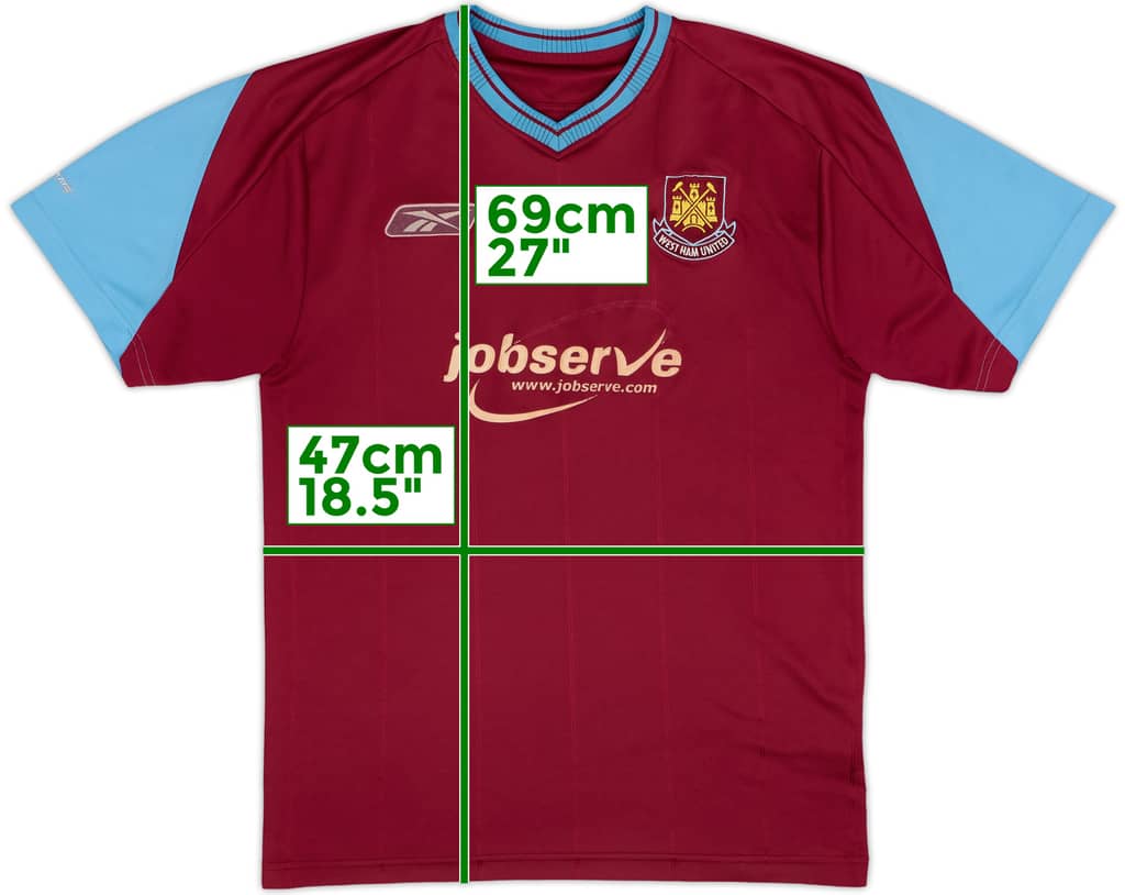 2003-05 West Ham Home Shirt - 4/10 - (XL.Boys)
