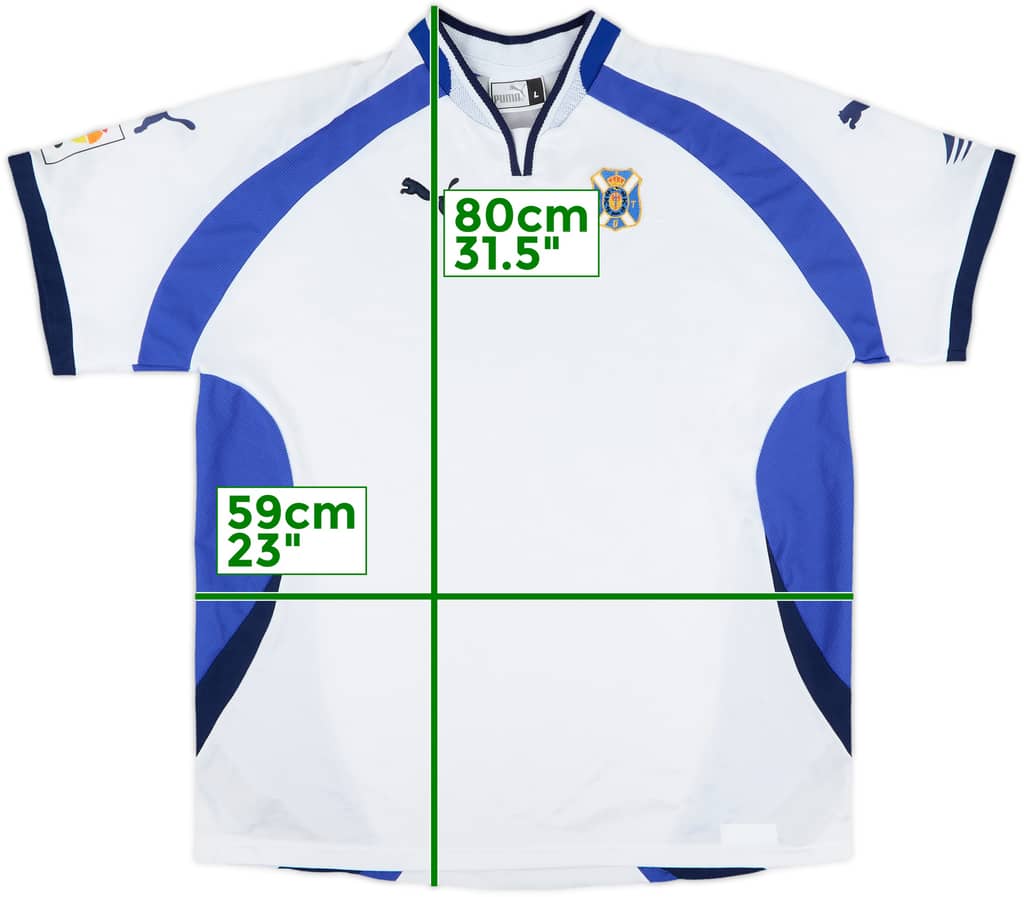 2001-02 Tenerife Home Shirt - 8/10 - (L)