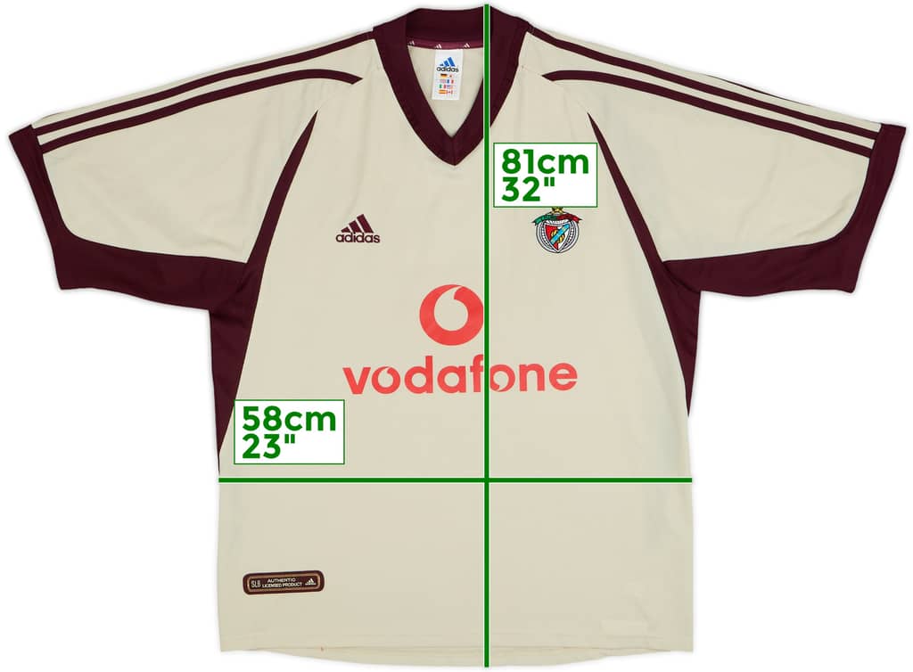 2001-02 Benfica Away Shirt - 8/10 - (L)