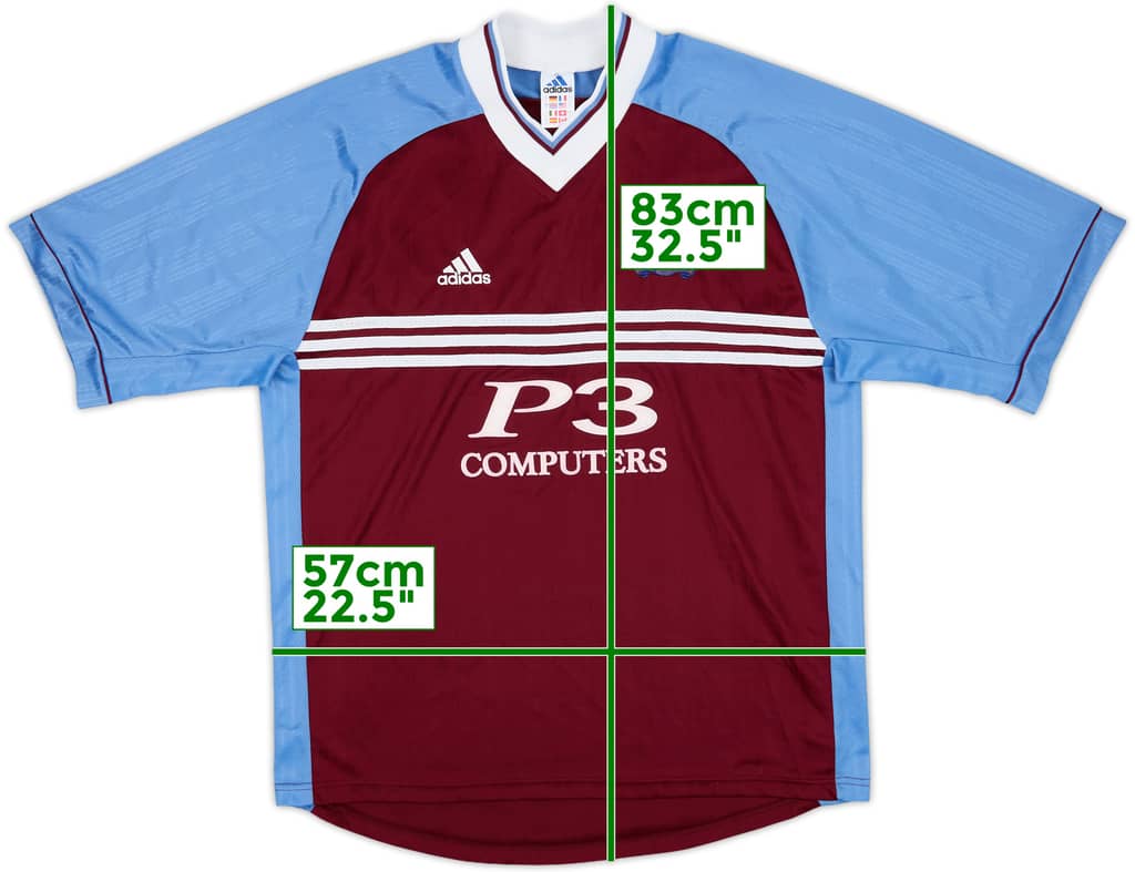 1998-99 Burnley Home Shirt - 8/10 - (L)