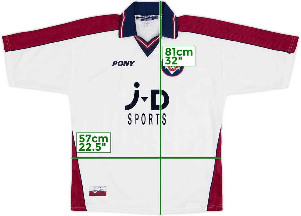 1997-98 Oldham Away Shirt - 8/10 - (L)