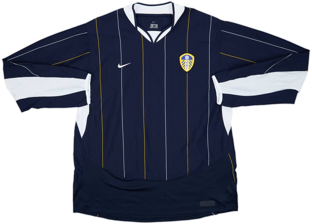 2003-04 Leeds United Player Issue Away L/S Shirt - 8/10 - (L)