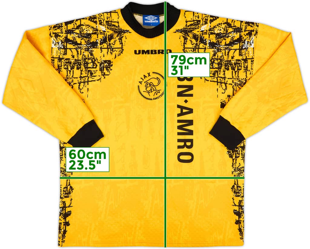 1996-97 Ajax GK Shirt - 9/10 - (L)