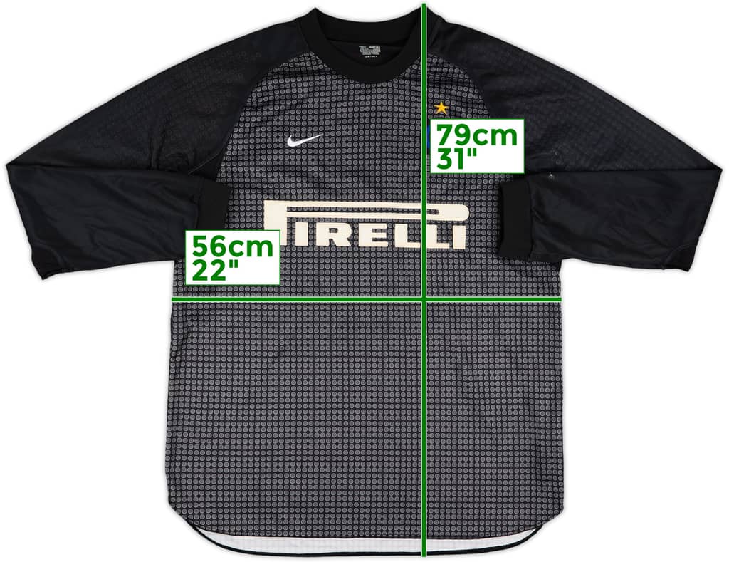 2000-01 Inter Milan GK Shirt - 8/10 - (L)
