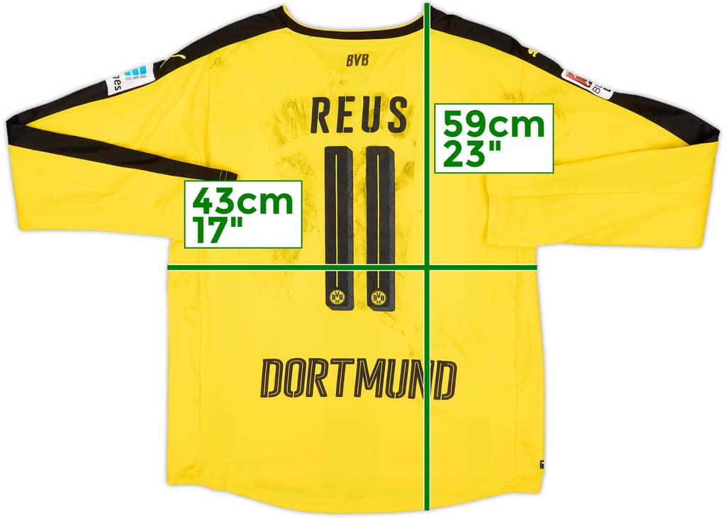 2016-17 Borussia Dortmund Home L/S Shirt Reus #11 - 4/10 - (M.Boys)