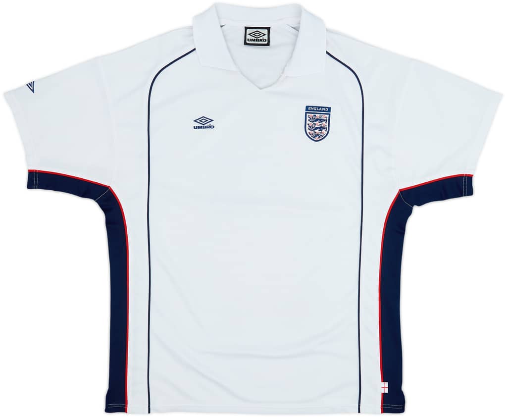 2000-02 England Umbro Polo Shirt - 7/10 - (XL)