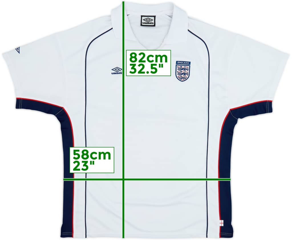 2000-02 England Umbro Polo Shirt - 7/10 - (XL)