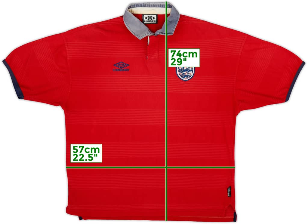 1999-01 England Away Shirt - 5/10 - (XL)