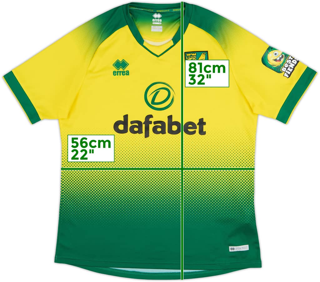 2019-20 Norwich Home Shirt - 9/10 - (XL)